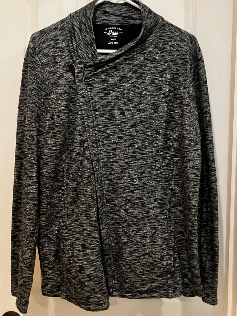 G.H. Bass & Co. Women’s Asymmetrical Zip Sweater Jacket Size XL